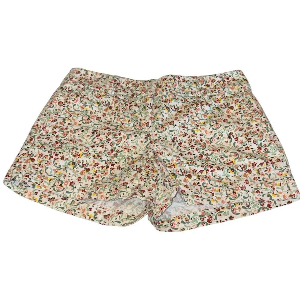 Loft Outlet 4” shorts button/zip closure midrise pockets 100% cotton Sz 00